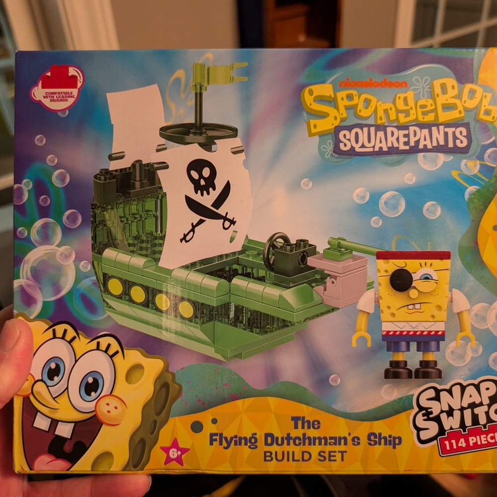 SpongeBob SquarePants The Flying Dutchman’s Ship Build Set 114 Pieces